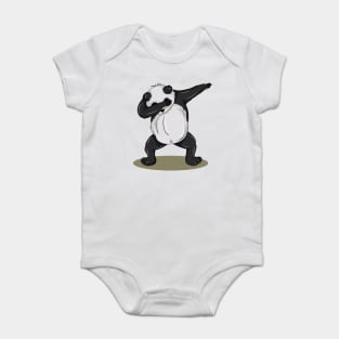 'Dabbing Dancing Panda' Funny Dabbing Animal Gift Baby Bodysuit